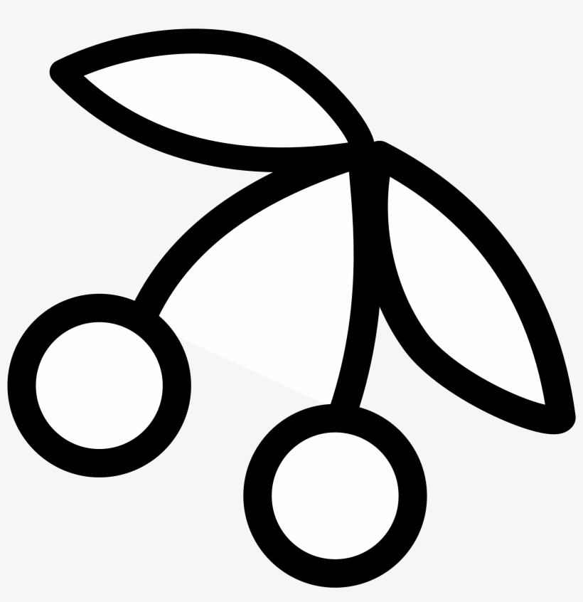 Cherry Clipart Black And White Free Clipart Image Image - Cherry Clipart Black And White Png, transparent png