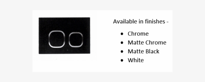 R&t Round Square Button Jb70 Dual Flush - Matte Black - Gemini Dual Flush Button Jb70, transparent png
