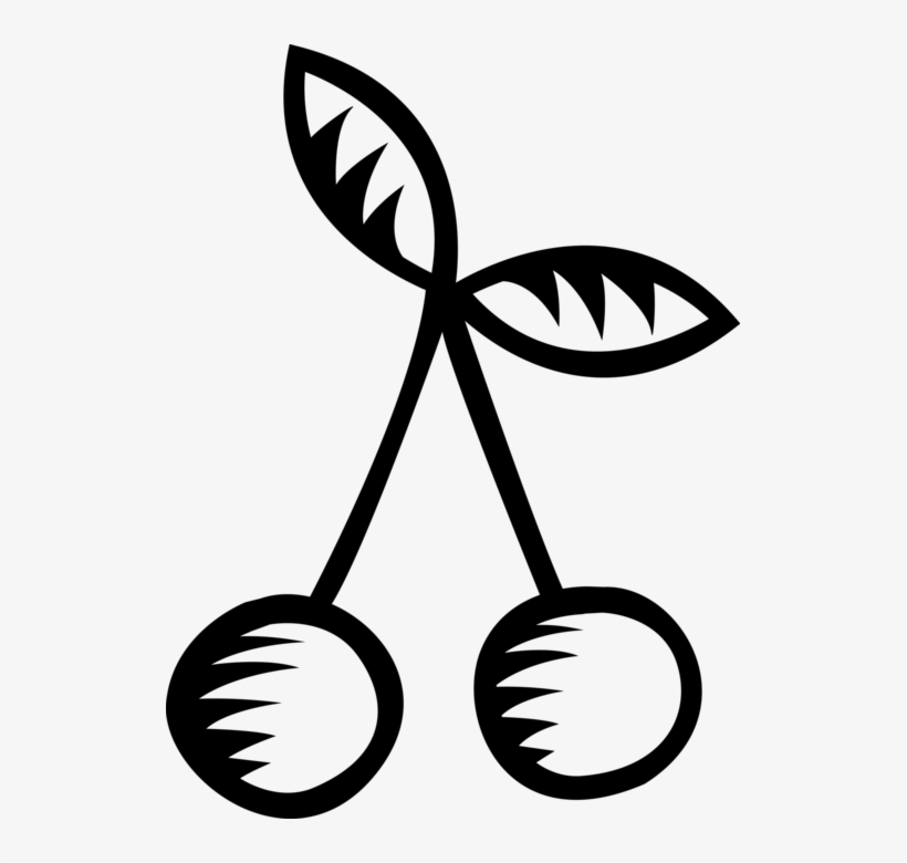 Vector Illustration Of Fruit Sweet Cherries, transparent png