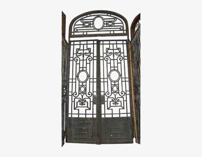 These Heavy, Forged Iron Entry Doors Are Crafted In - Iron Double Doors French, transparent png