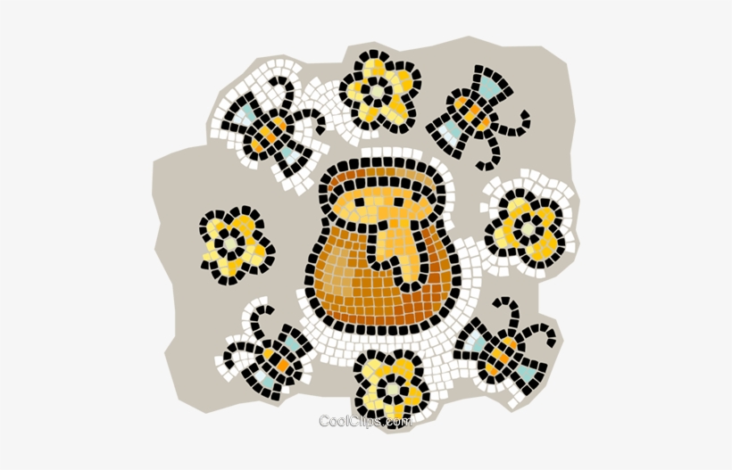 Honey Pot Royalty Free Vector Clip Art Illustration - Honey Bee, transparent png