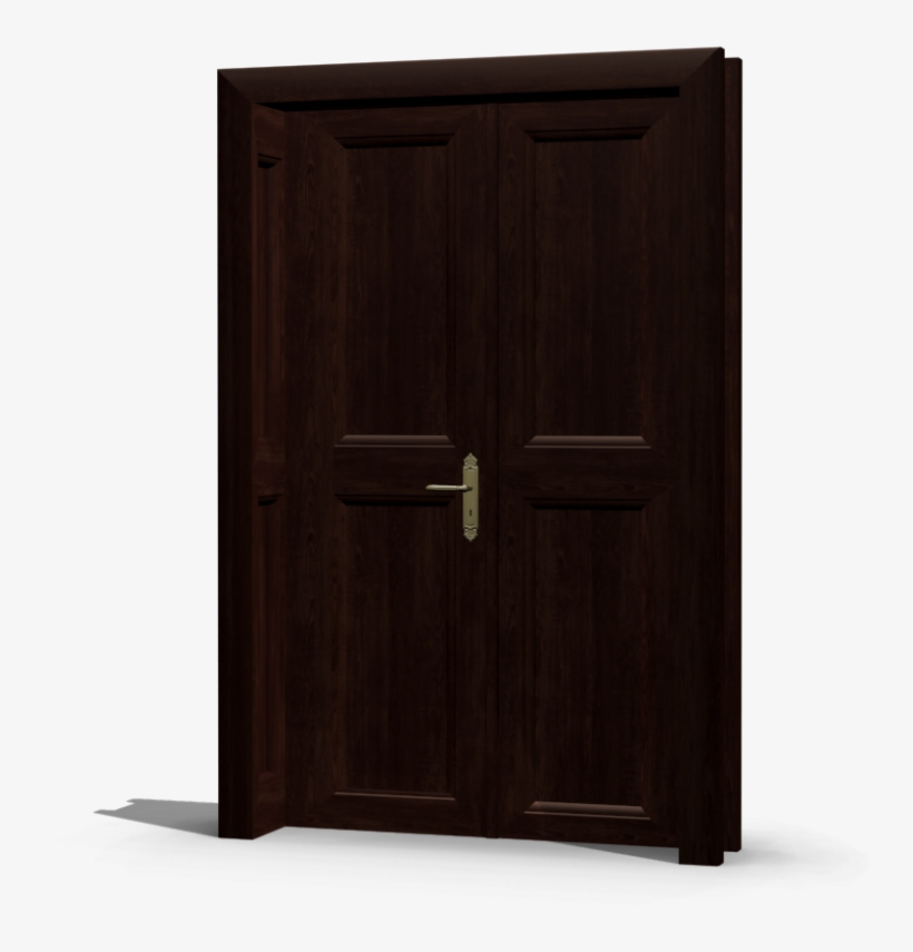 Wooden Double Door - Home Door, transparent png