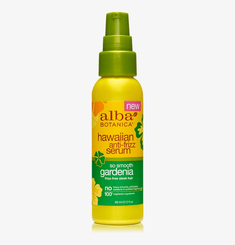 2 Fl Oz - Alba Botanica Hawaiian Gardenia Anti-frizz Serum, 2, transparent png