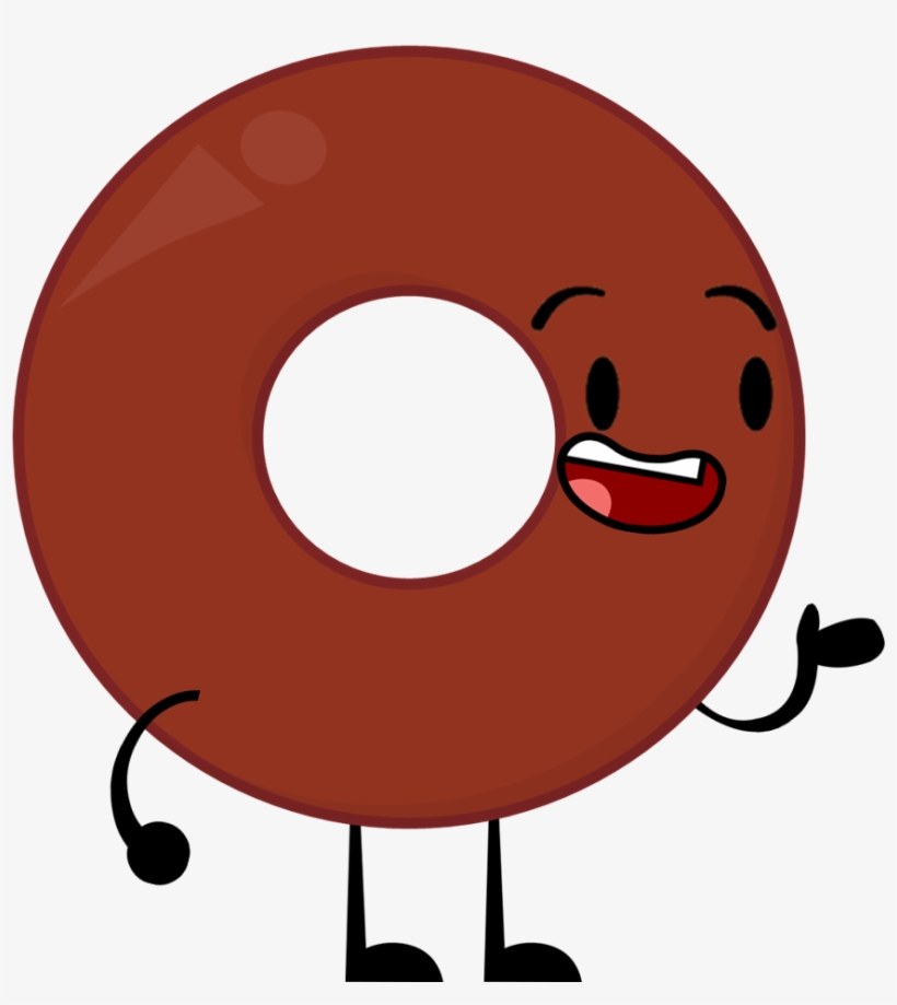 Chocolate Donut New Pose V3 - Doughnut, transparent png