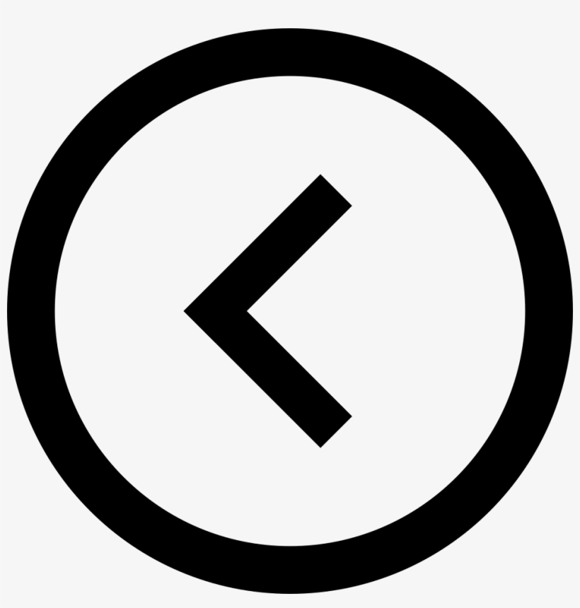 Circle Arrow Left - Letter C In Circle, transparent png
