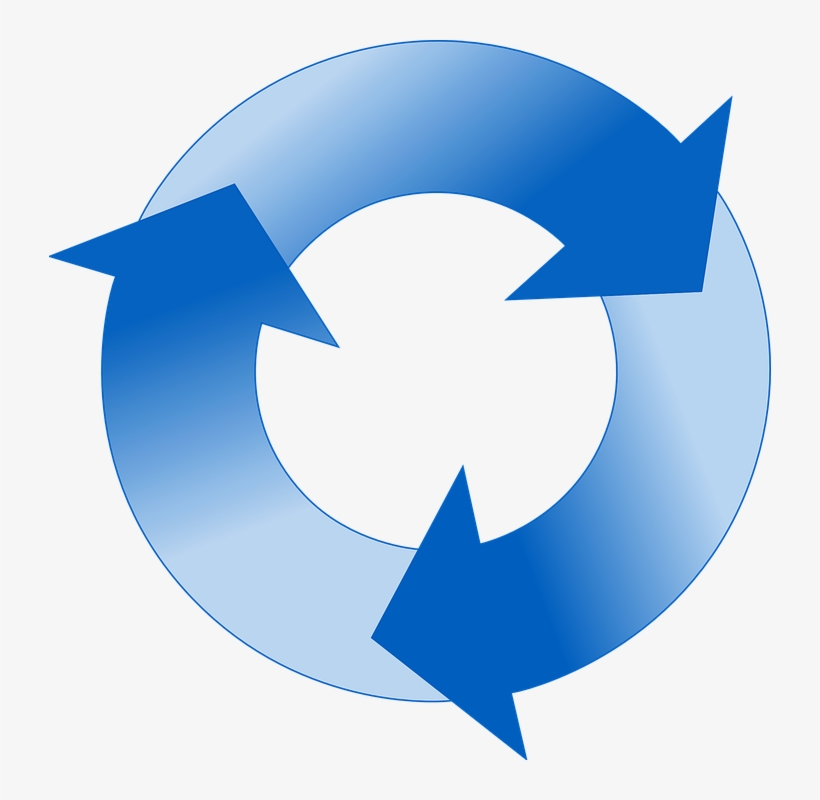 Clip Art Vector And Inspiration Circle Onwe - Circle Arrow Icon Blue, transparent png