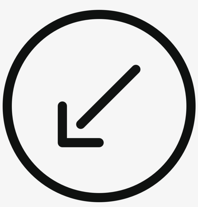 Arrow Circle Down Left - Mindsparkle Magazine Logo, transparent png