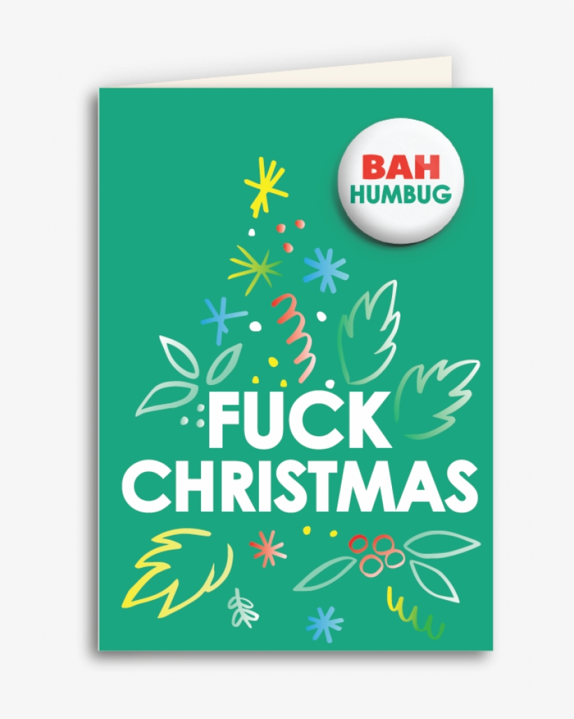 "fuck Christmas" Anti-christmas Card - Urban Attitude, transparent png