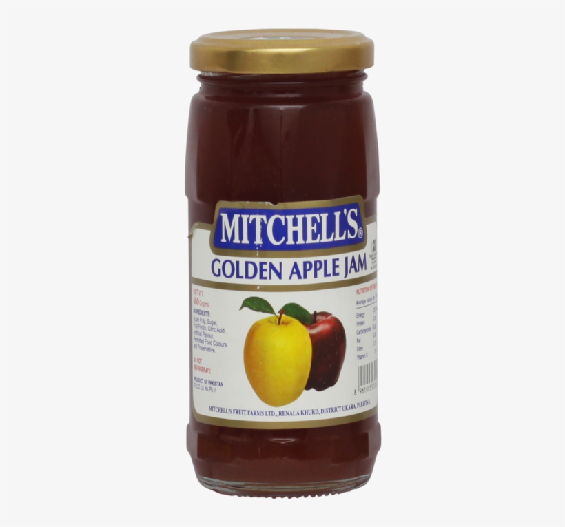 Mitchell's Jam Golden Apple 450g - Mitchell's Golden Apple Jam, transparent png