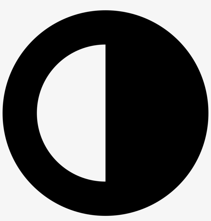 Moon Last Quarter Comments - Circulo Mitad Blanco Y Mitad Negro, transparent png
