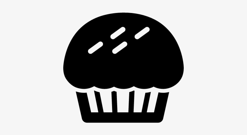 Cupcake Vector - Foods Silhouette, transparent png
