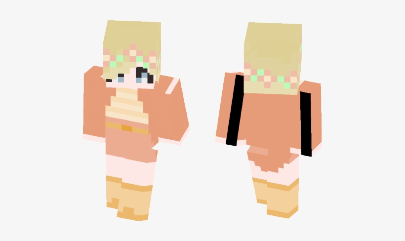 Blonde Girl W/ Short Hair - Skin, transparent png