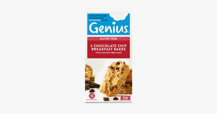 Chocolate Chip Breakfast Bakes 5 Pack - Genius Gluten Free White Rolls, transparent png