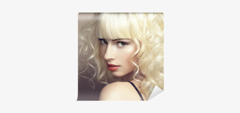 Portrait Of Beautiful Young Blonde Girl Wall Mural - Olaplex, transparent png