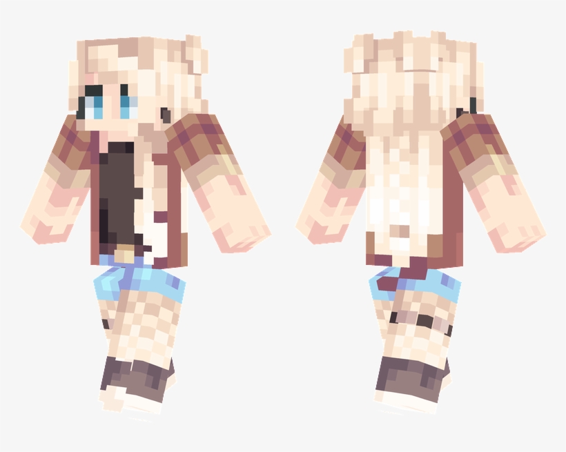 Blonde Girl - Minecraft, transparent png