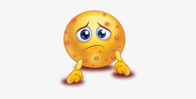 Teenage With Pimples - Emoticon With Pimple, transparent png