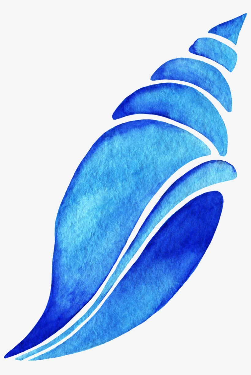 Blue Blue Conch Cartoon Transparent - Portable Network Graphics, transparent png