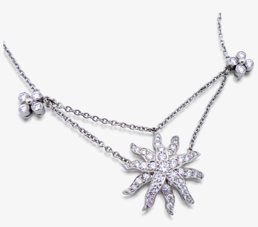 A White Gold And Diamond Necklace And Earrings Set,, transparent png
