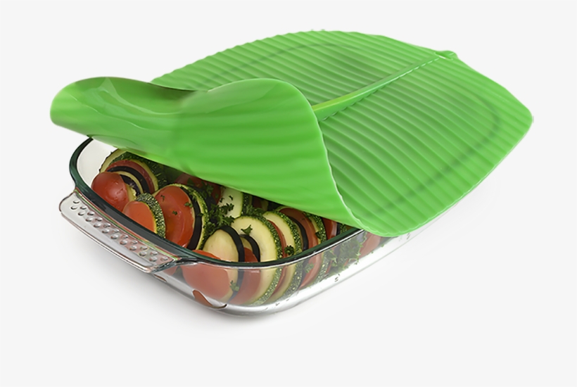 The Silicone Lid Is A Fun, Functional, And Affordable - Charles Viancin Banana Leaf Lid 1401eu Silicone Green, transparent png