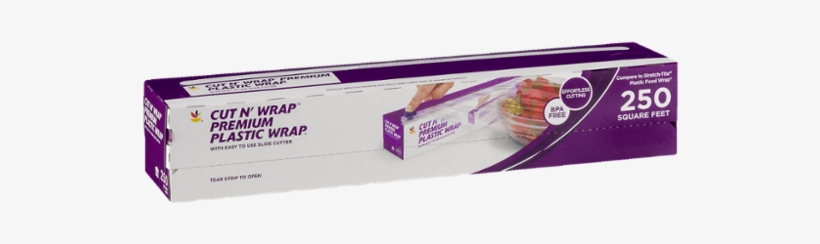 Ahold Cut N' Wrap Premium Plastic Wrap, transparent png
