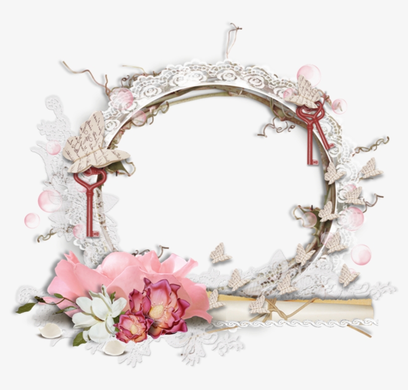 Delicadezas En Marcos Y Decoraciones Png En Tonos Rosa - Descargar Marcos Para Fotos Vintage Gratis, transparent png