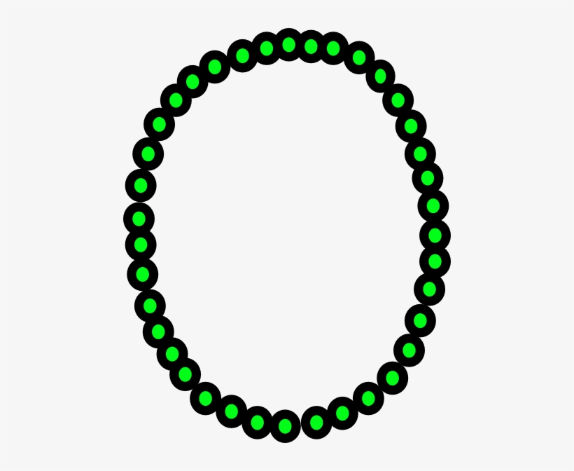 Bead Cliparts - Beaded Necklace Clipart Transparent, transparent png