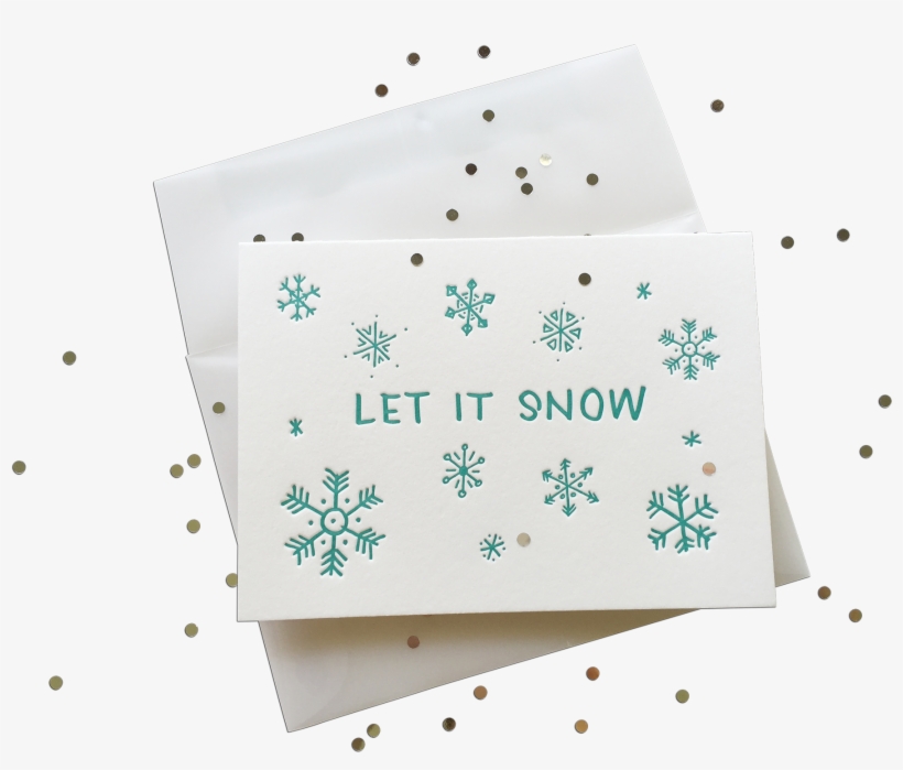 Confetti Let It Snow Splash - Paper, transparent png