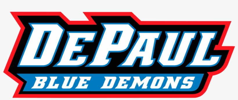 Depaul Blue Demons Script Logo - Depaul Blue Demons Logo, transparent png