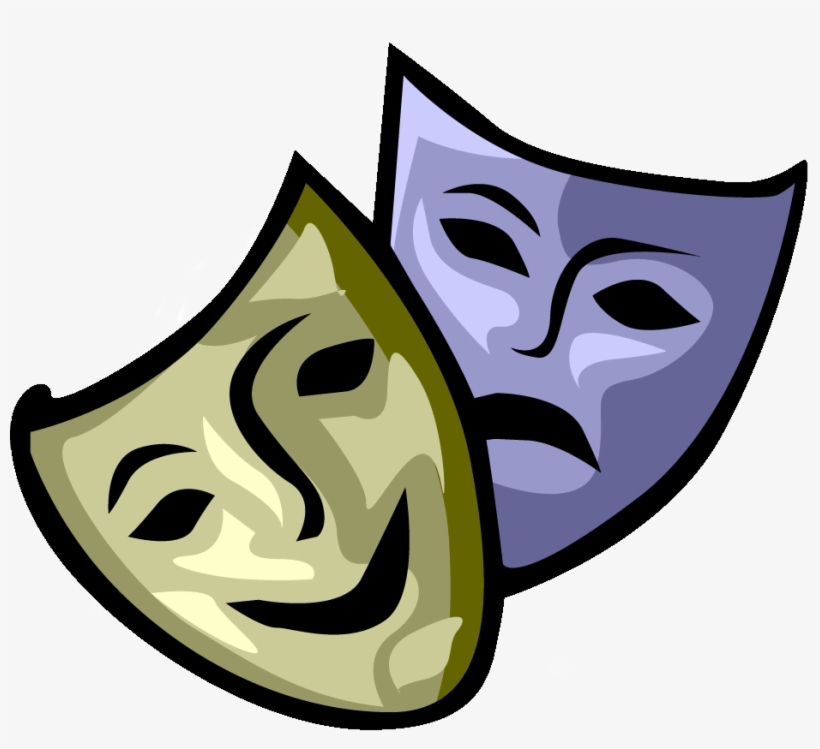 St Francis National School Drama Mask Png - Drama Masks Clipart, transparent png