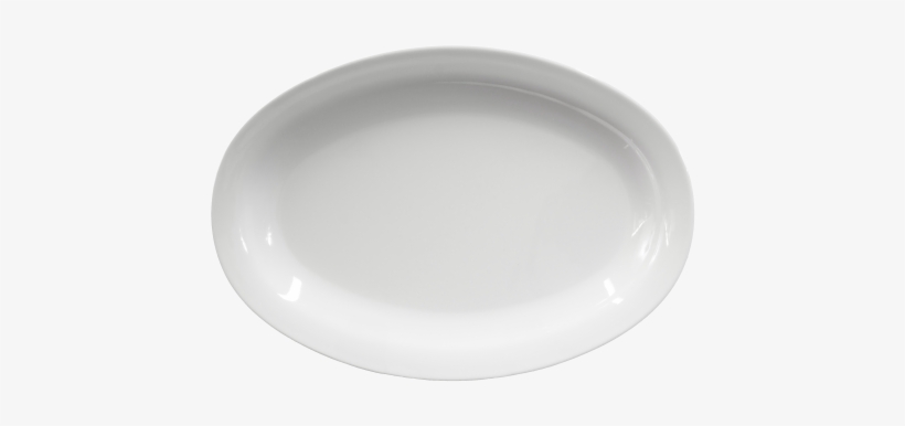 Dishes Clipart Oval Plate - Royal Copenhagen Hvid Riflet Fad, transparent png
