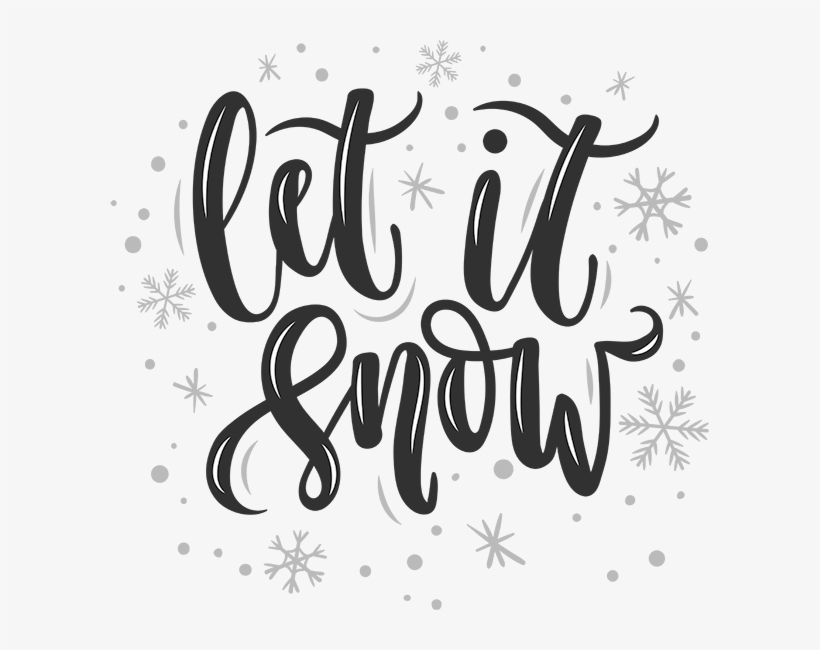 S50040-cp “let It Snow - Let It Snow Lettering, transparent png