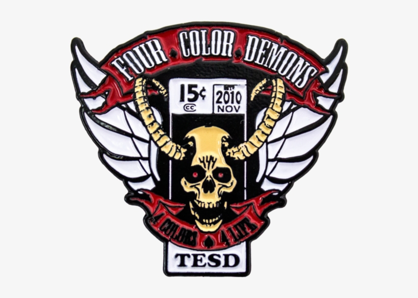 Four Color Demons Enamel Pin - Tell 'em Steve-dave!, transparent png
