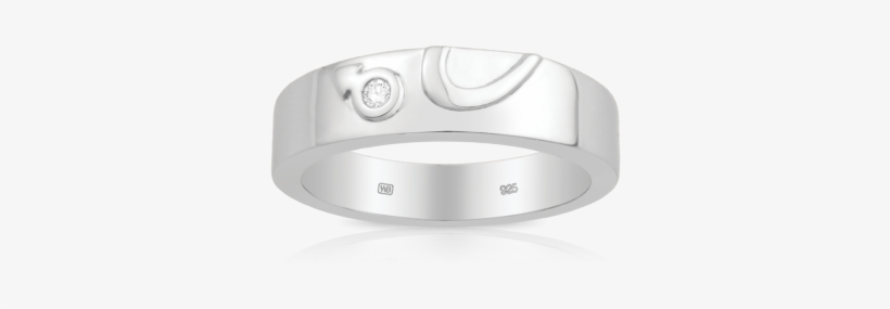 Round Brilliant Cut Diamond Wedding Band Set In Sterling - Wedding Ring, transparent png