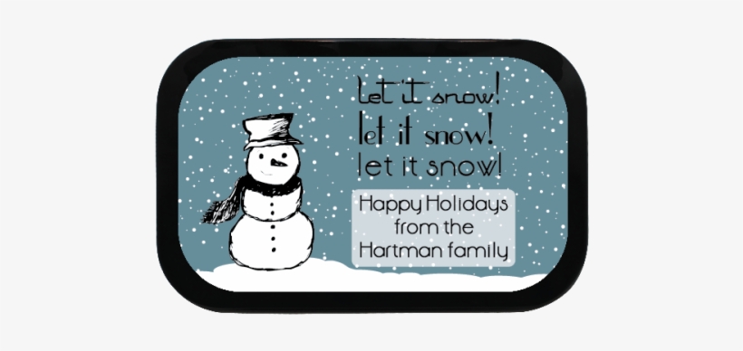 31084 Let It Snow Lg 500×500 - Snowman, transparent png