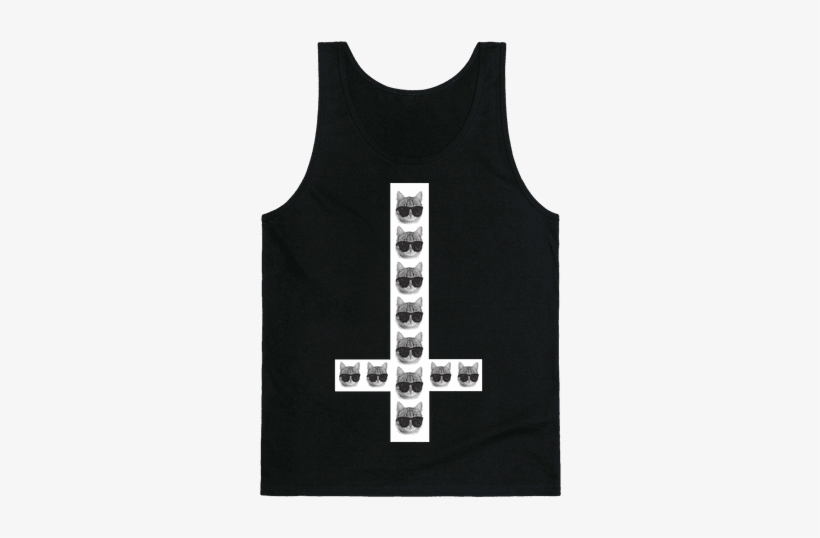 Satan Cat Tank Top - Forget Glass Slippers This Princess Wears Sneakers, transparent png