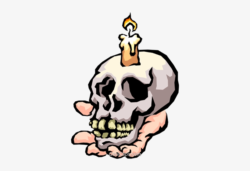 Calavera Con Vela Libres De Derechos Ilustraciones - Represent Hamlet, transparent png