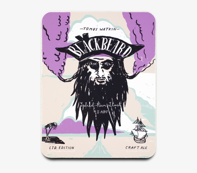 Black Beard - Tomos Watkin - Hurns Brewing Company, transparent png