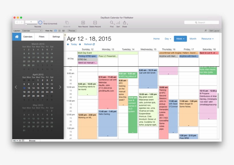 Dayback Calendar Template For Filemaker Gantt Chart Filemaker Pro Dayback Calendar Template For Filemaker Gantt Chart Filemaker Pro