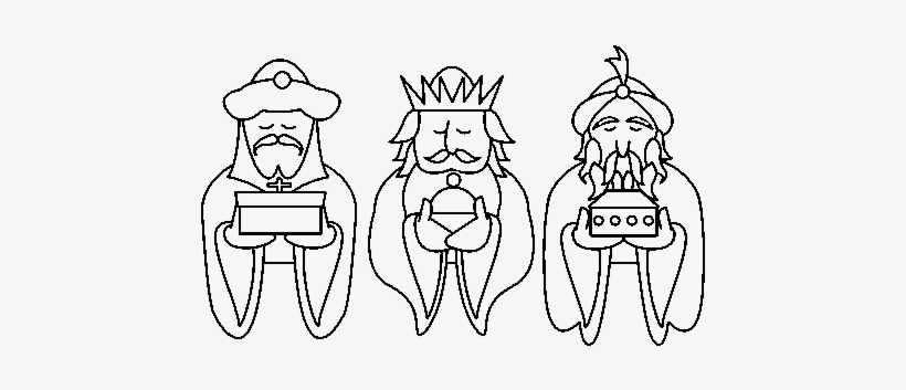 3 Wise Men Sketch, transparent png