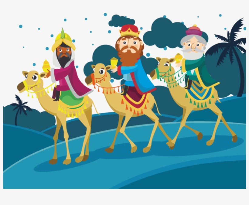 Foto - Reis Magos Camelos Desenho, transparent png