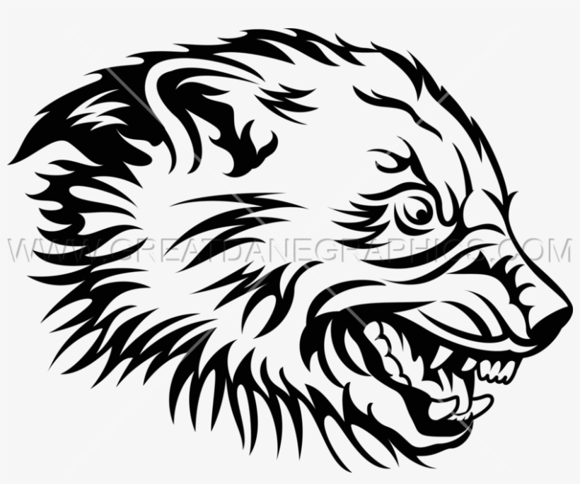 Wolverine - Wolverine Animal Black And White, transparent png