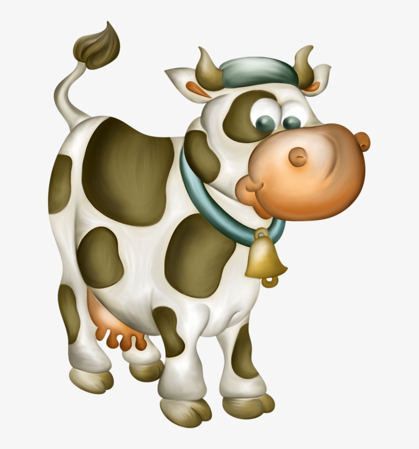 Фотки Cow Clipart, Cute Animal Clipart, Cartoon Cow - Infantiles De Animalitos De La Granja, transparent png