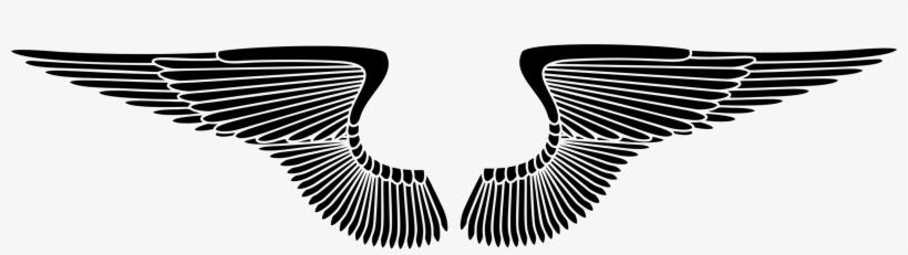This Free Icons Png Design Of Hand Drawn Wings Silhouette, transparent png