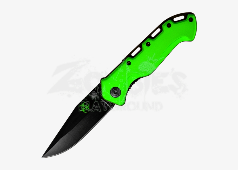 Green Biohazard Folding Clip Point Pocket Knife - Clip Point, transparent png