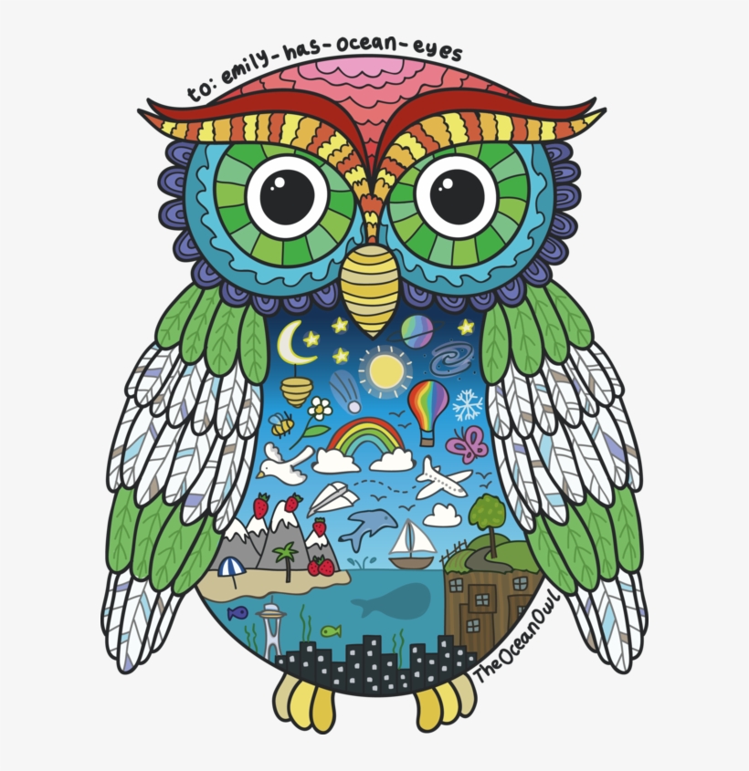 Owl City Owl By Spong3holly D5uw2hk - Owl City Drawing, transparent png