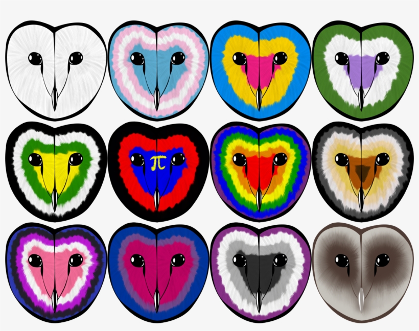 Pride Owls - Owl, transparent png