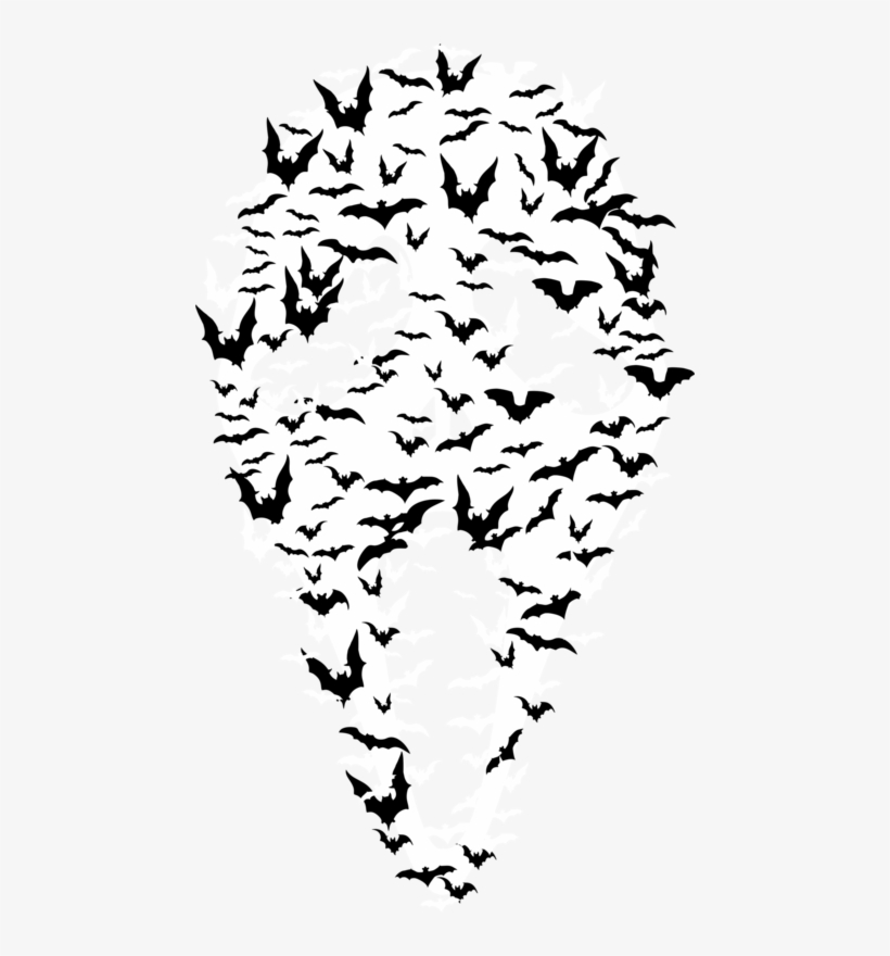 Bats Ghost Face - Flock, transparent png