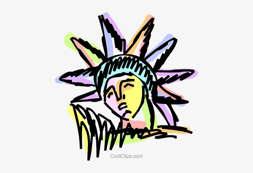 Statue Of Liberty Royalty Free Vector Clip Art Illustration - Illustration, transparent png