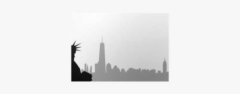 Statue Of Liberty & New Yourk-vector Poster • Pixers® - Statue Of Liberty, transparent png