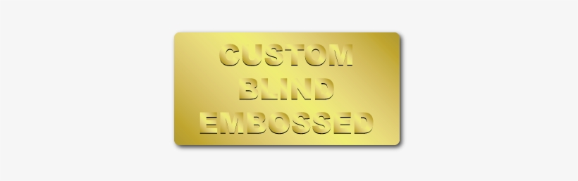 9375 X 4 Round Corner Rectangle Custom Blind Embossed - Sticker, transparent png
